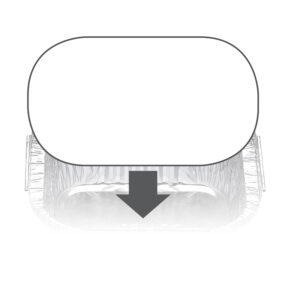 7114LBE - Ovenable Container Board Lid for 7114 tray