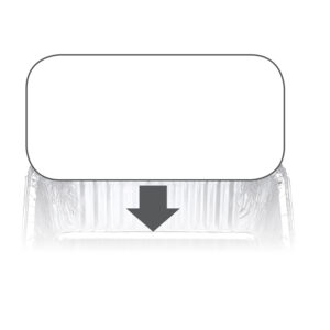 7119/72LB - Ovenable Container Board Lid to suit 7119/7219 trays