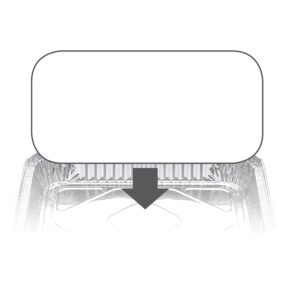 7131LBE - Ovenable Container Board Lid to suit 7131 tray