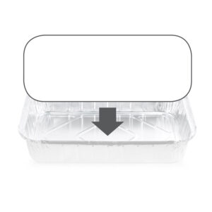 7330LBE- Ovenable Container Board Lid to suit 7330 tray